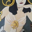 08 Les orientalistes - Sarah Bernhardt acrylique 80x60cm